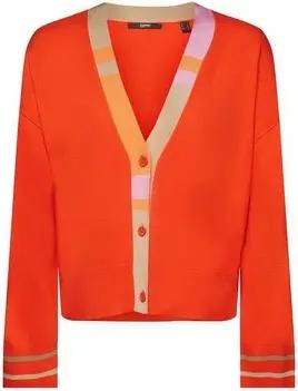 Esprit Longpullover Pullover für Damen in orange (1-tlg)