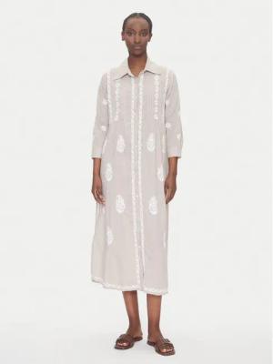 Selmark Sommerkleid BC196 Beige Relaxed Fit