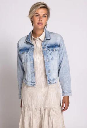 Zhrill Jeansjacke "NISSA", ohne Kapuze, Langarm, kurz geschnitten