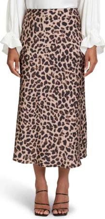 Vera Mont Maxirock "Vera Mont Satinrock mit Leoprint", Material