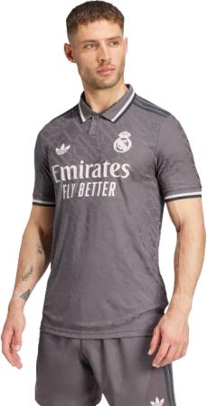 Adidas Real Madrid Herren Trikots/Replikate - Grau - Größe S - Poly Mesh