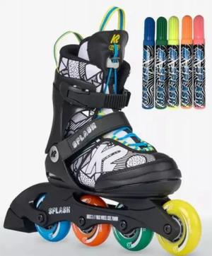 K2 Inlineskates K2 Splash Multi Mädchen Jungen Kinder verstellbare Inlineskates