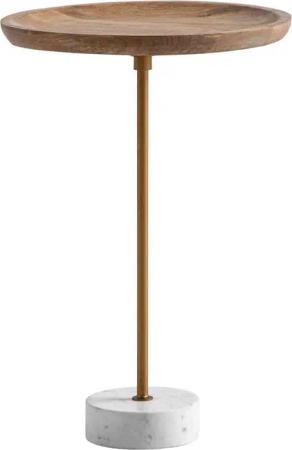 Beistelltisch Mango Marmor B/H/T: ca. 40x55x40 cm