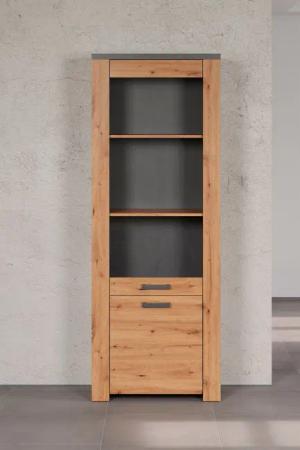 Home affaire Vitrine "Ambres", (1 St.), mit Glastür, Breite 73 cm, Türanschlag links oder rechts
