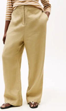Tommy Hilfiger Curve Leinenhose "CRV ESS LINEN TAILORED STRT PANT"