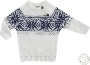 JACKY Strickpullover NORDIC BOY offwhite/blau