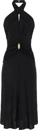 Elisabetta Franchi - Dress With Jewel - Größe 40 - schwarz