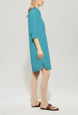Luisa Cerano - Gabardine-Hemdblusenkleid - Größe 42 - blue
