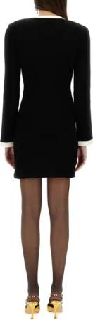 self-portrait - Knitted Mini Dress - Größe M - schwarz
