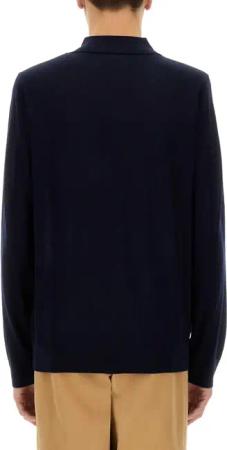 Paul Smith - Relaxed Fit Merino Wool Polo Shirt - Größe S - blau