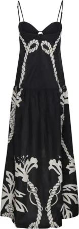 JOHANNA ORTIZ - Enlightened Sailor Maxi Dress - Größe 2 - schwarz
