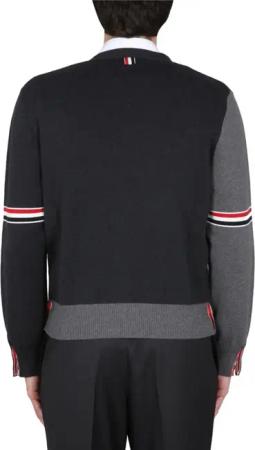 Thom Browne - V-Neck Cardigan - Größe 4 - grau