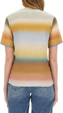 Paul Smith - Knotted Waist T-Shirt In Organic Cotton - Größe L - multi