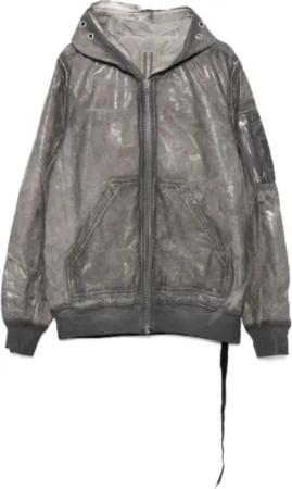 Rick Owens - Bomber Imbottito Gimp Flight Bomber Darkdust - Größe S - grau