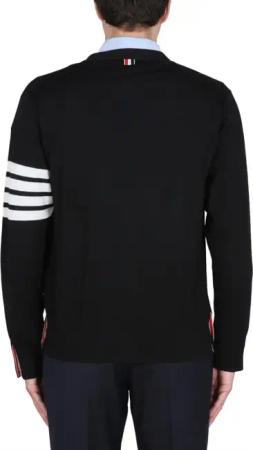 Thom Browne - 4-Bar Cardigan - Größe 5 - schwarz