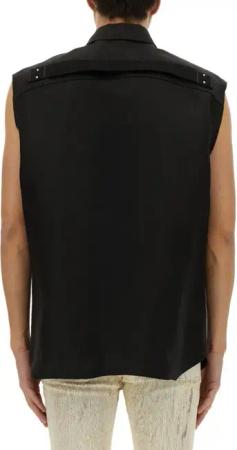 Rick Owens - "Jumbo" Sleeveless Outershirt - Größe 50 - schwarz