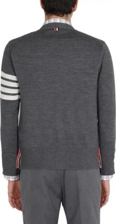 Thom Browne - 4-Bar Cardigan - Größe 2 - grau