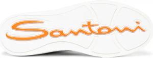 Santoni Low-Top Sneaker - Men's leather sneaker - Gr. UK_8 - in Weiß - für Damen