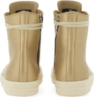 Rick Owens Low-Top Sneaker - High-Top Sneakers With Smooth Leather Upper And Ch - Gr. 37 (EU) - in Grün - für Damen