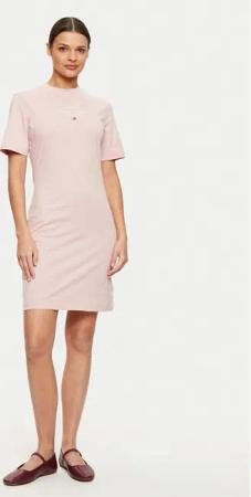 Tommy Hilfiger Kleid für den Alltag WW0WW43830 Rosa Regular Fit