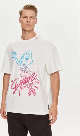 Puma T-Shirt Dylan s Gift Shop 625269 Weiß Regular Fit