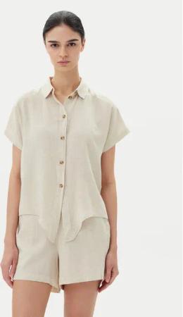 Vero Moda Hemd Thea 10333794 Beige Loose Fit