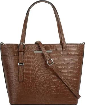 Cluty Henkeltasche, echt Leder, Made in Italy