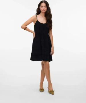 Vero Moda Trägerkleid "VMPRETTY SHORT SINGLET DRESS WVN GA NOOS"