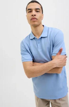 Jack & Jones Poloshirt "JJEAUSTIN POLO SS NOOS", mit Logo Stickerei