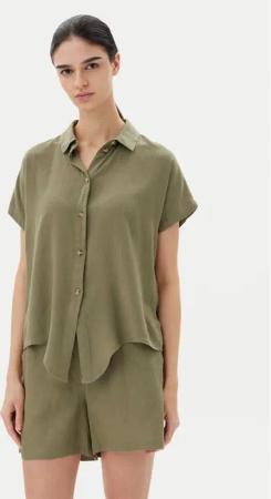 Vero Moda Hemd Thea 10333794 Grün Loose Fit