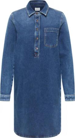 Mustang Damen Minikleid Style Aloha Henley dunkelblau