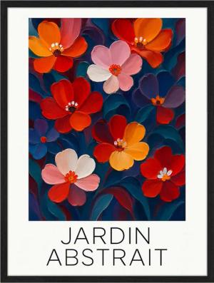 Liv Corday Wandbild ABSTRAKTER GARTEN mit Rahmen