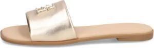 Tommy Hilfiger TH LOGO HW METALLIC LEATHER MULE
