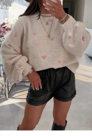 D-IDEAZ Wollpullover Oversize Damen Strickpullover
