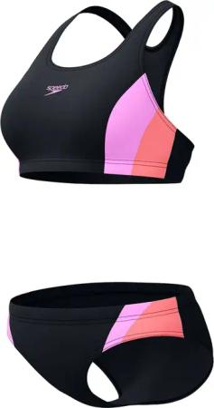 Speedo - Colourblock Splice 2.0 Bikini Damen neon violet
