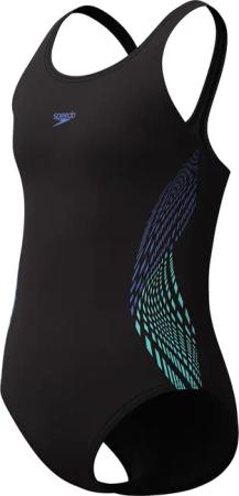 Speedo - Placmement Muscleback Badeanzug Mädchen cobalt pop