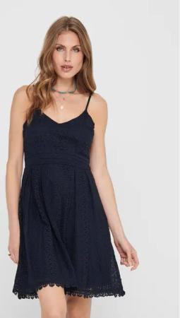 ONLY Coctailkleid 15204799 Dunkelblau Regular Fit