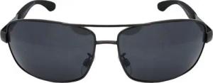Rennec Sonnenbrille (Herren Brille mit Brillenbeutel, 20-St) Getönte Gläser, Rechteckige Pilotenbrille