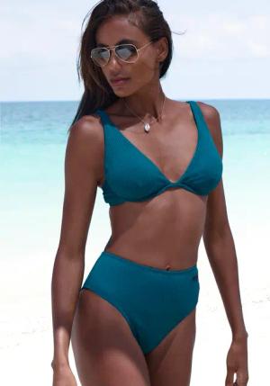 ELBSAND Bügel-Bikini Damen petrol Gr.38 Cup D