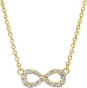 JuwelmaLux Kette mit Anhänger JuwelmaLux Infinity Collier 925/000 Sterling Silber vergoldet JL16-05- (1-tlg)