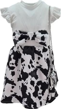 Girls Fashion Sommerkleid Mädchen Kleid Sommerkleid mit Tasche, K9286e
