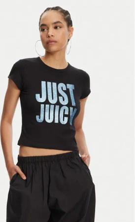 Juicy Couture T-Shirt Just Juicy JCGCT125040 Schwarz Slim Fit