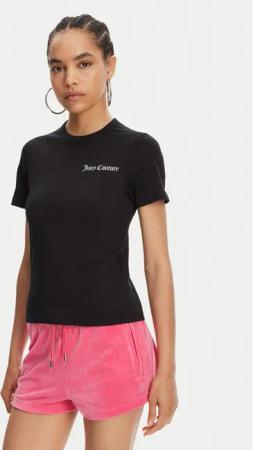 Juicy Couture T-Shirt La Beach JCWCT125319 Schwarz Regular Fit