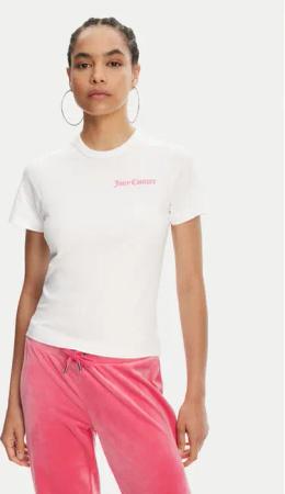 Juicy Couture T-Shirt La Beach JCWCT125319 Weiß Regular Fit