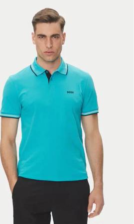 BOSS Poloshirt Paul 50506193 Türkisfarben Slim Fit