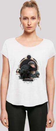 F4NT4STIC T-Shirt "Phantastische Tierwesen Baby Nifflers", Damen,Premium Merch,Lang,Longshirt,Bedruckt