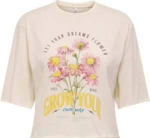 ONLY Kurzarmshirt "ONLLUCY LIFE S/S FLOWERS TOP BOX JRS"