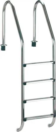 Clear Pool Poolleiter "Tiefbeckenleiter Edelstahl", 4 Stufen