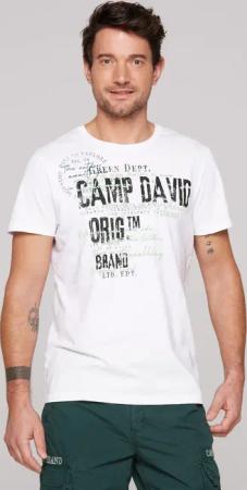 CAMP DAVID Rundhalsshirt, aus Baumwolle