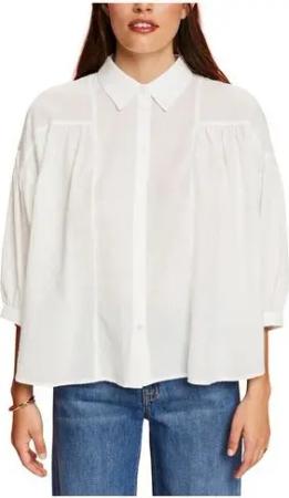 Esprit Langarmbluse Damen Langarmbluse für Damen in unifarben (1-tlg)